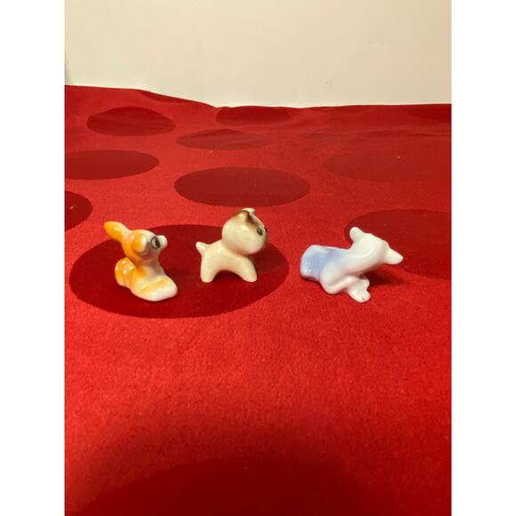 Lot of 3 Miniature Animal Figures or Chopstick rests ceramic 1 inch long EUC - Picture 4 of 12